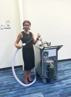 SSE CEO with Korozon Fogger System Prototype