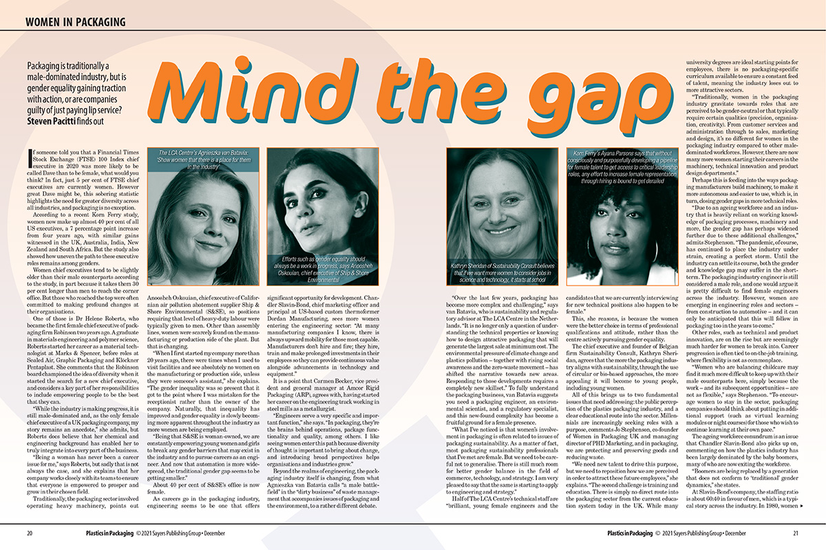 Anoosheh Oskouian Featured in "Mind the gap"