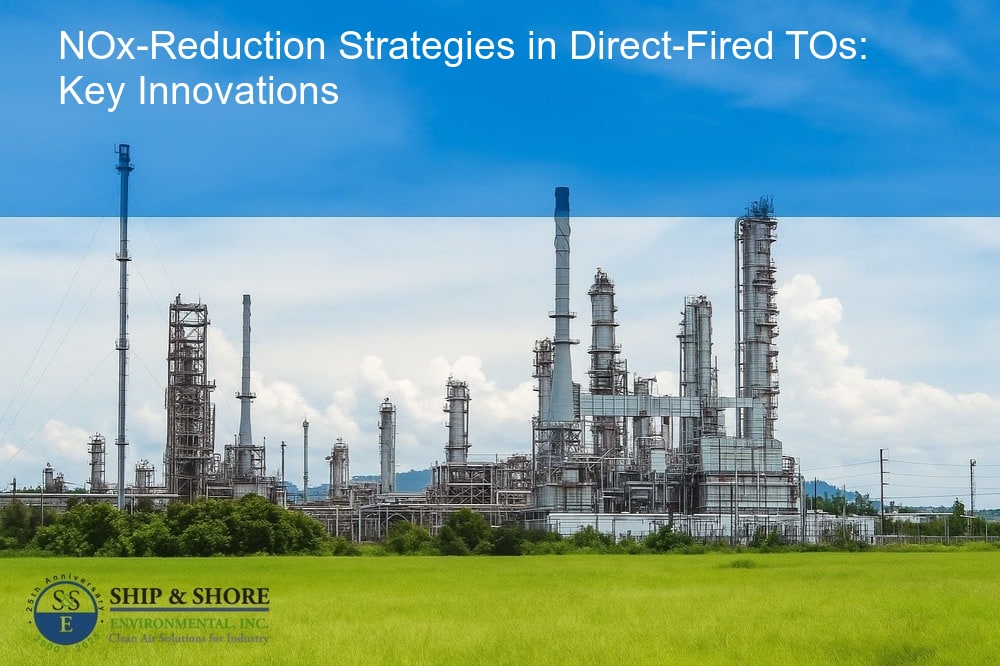 NOx-reduction strategies in direct-fired TOs