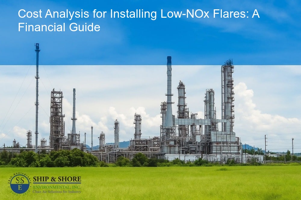 Cost analysis for installing low-NOx flares