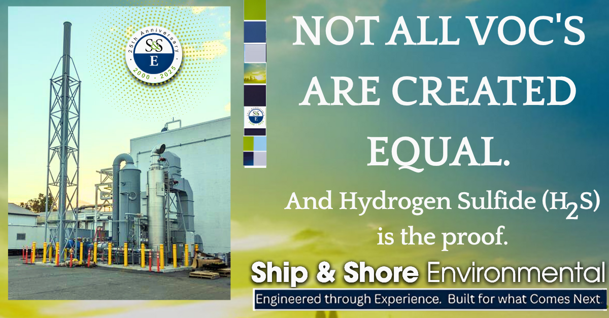 H2S in VOC Streams Not All VOC's are created Equal.