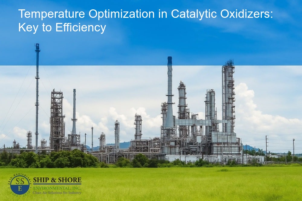 Temperature optimization in catalytic oxidizers