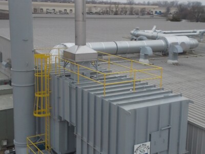 45,000 SCFM RTO with Hot By-Pass