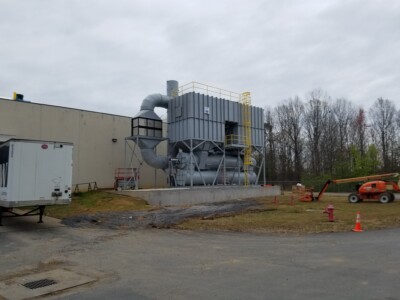 53,000 SCFM Regenerative Thermal Oxidizer with Heat Exchanger