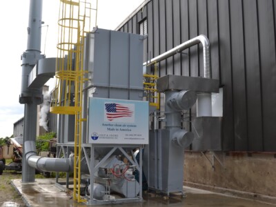 5,000 SCFM RTO with Side Hot By-Pass
