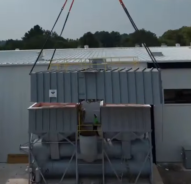 RTO solution for a metal recycling facility